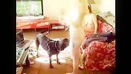 Watch a Horny Woman Get Ravished by Her Dog in this Shocking POV