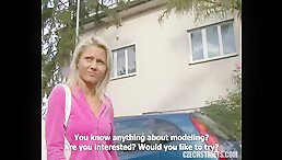The Most Intense Blowjob You'll Ever See: Czech Streets Babe Does It In Style